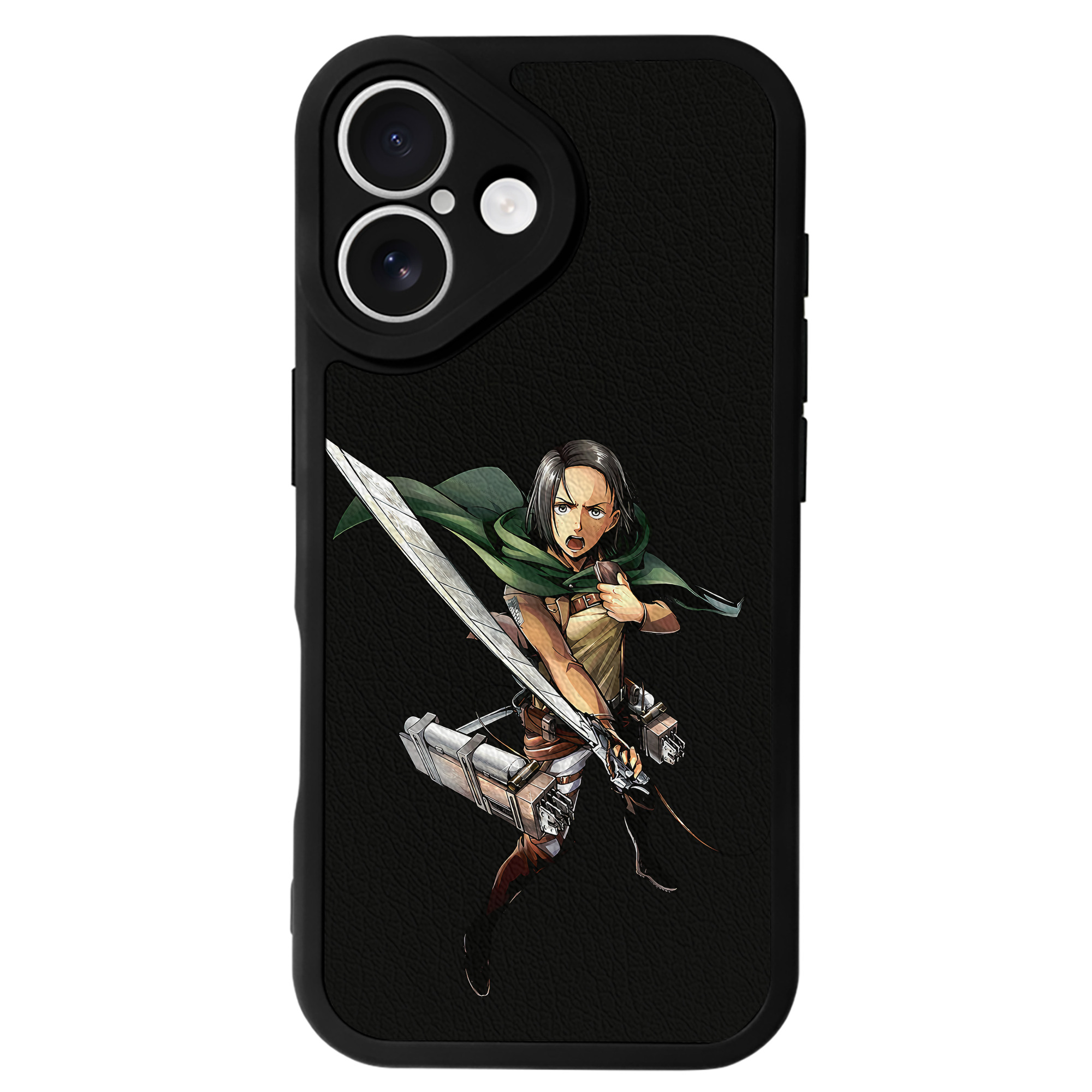 （画像用） 進撃の巨人 Attack on Titan 【iPhone 16シリーズ対応】シリコンスマホケース（レザー調） 材質：シリコン